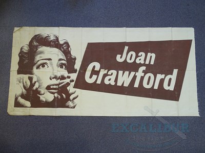 Lot 437 - SUDDEN FEAR (1953) - A canvas banner featuring...