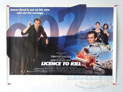 Lot 486 - JAMES BOND: LICENCE TO KILL (1989) - UK quad...