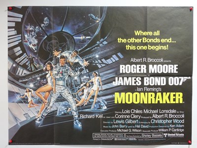 Lot 497 - JAMES BOND : MOONRAKER (1979) - A UK quad film...