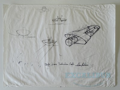 Lot 498 - An original KEN ADAM set design sketch for...