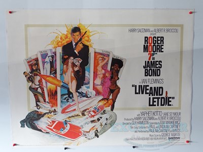 Lot 504 - JAMES BOND : LIVE AND LET DIE (1973) - UK quad...