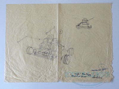 Lot 508 - An original KEN ADAM set design sketch for...