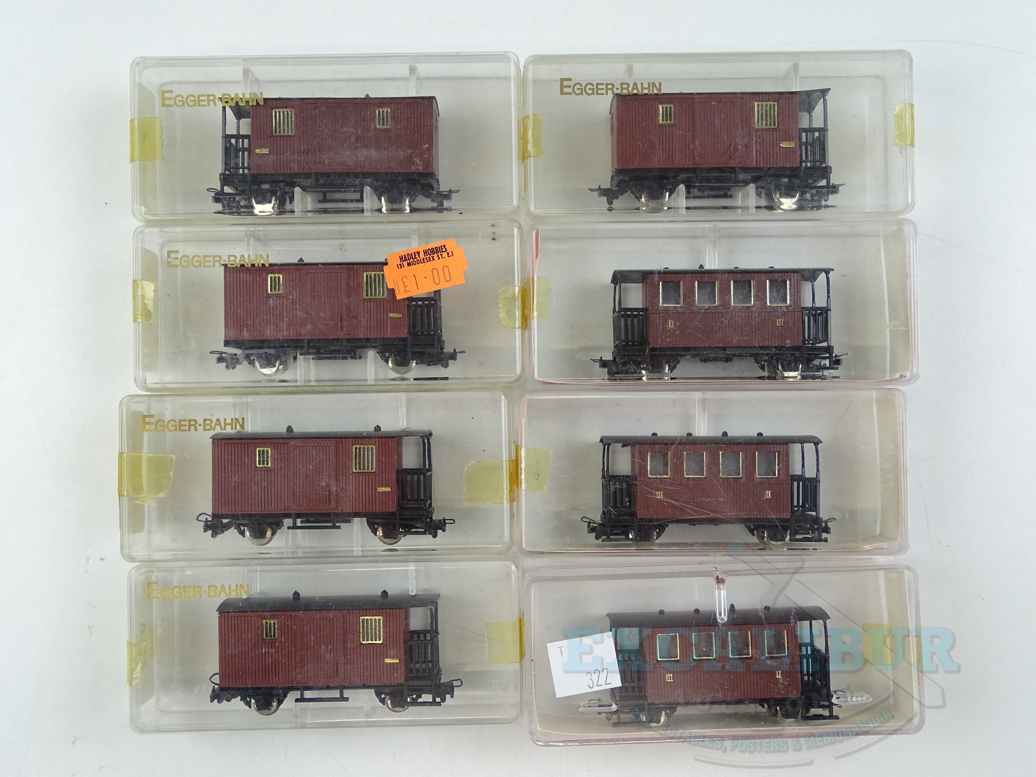 EGGER-BAHN エガーバーン HOe ナローゲージ 客車 貨車 2両セット Lot