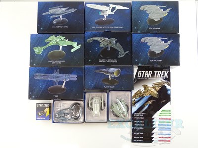 Lot 14 - A collection of EAGLE MOSS STAR TREK Starships...