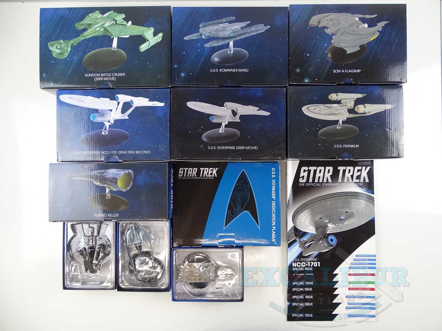 Lot 15 - A collection of EAGLE MOSS STAR TREK Starships...