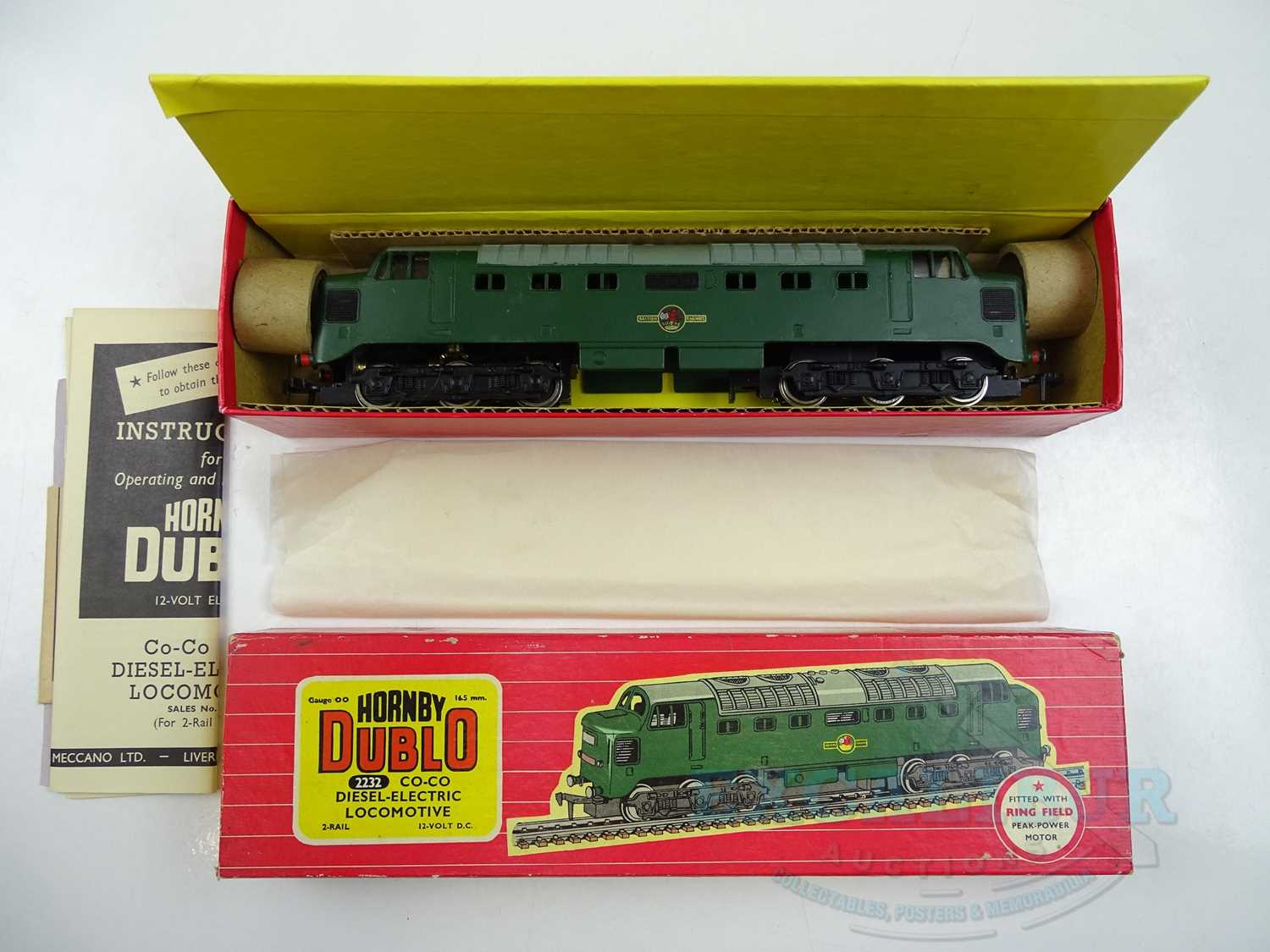 Lot 168 - A HORNBY DUBLO 2-rail OO gauge 2232 Deltic...