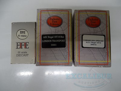 Lot 17 - A group of diecast buses by EFE and OOC,...