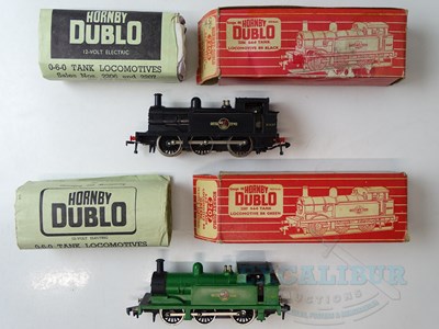 Lot 174 - A pair of HORNBY DUBLO OO gauge 2-rail 0-6-0...