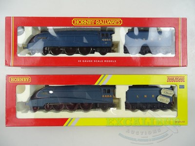 Lot 193 - A pair of HORNBY OO gauge Class A4 steam...