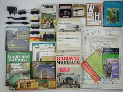 Lot 225 - A quantity of OO gauge wagons, books,...