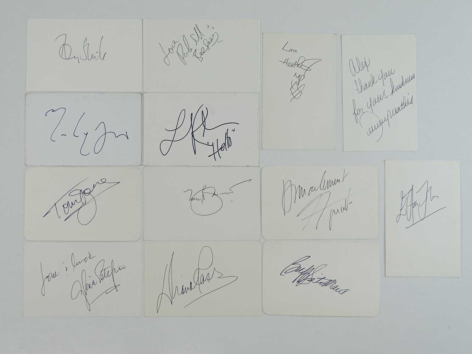 Lot 245 - SINGERS AND MUSICIANS: A mixed group of signed...