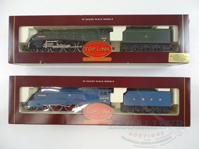 Lot 337 - A pair of HORNBY OO gauge Class A4 steam...