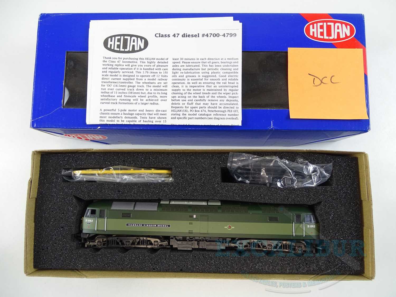 Lot 345 - A HELJAN OO Gauge 4701 Class 47 Diesel