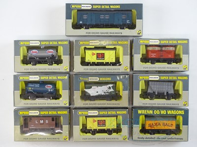 Lot 363 - A mixed group of WRENN OO gauge wagons in...