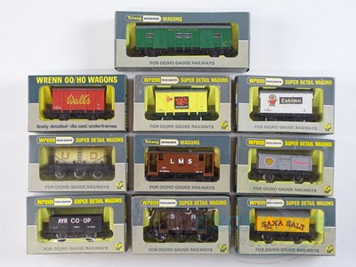 Lot 364 - A mixed group of WRENN OO gauge wagons in...