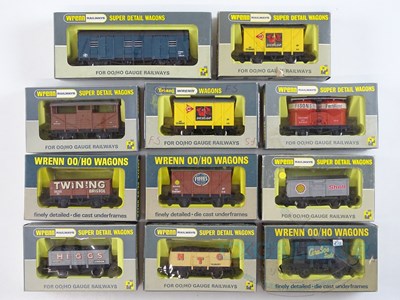 Lot 366 - A mixed group of WRENN OO gauge wagons in...