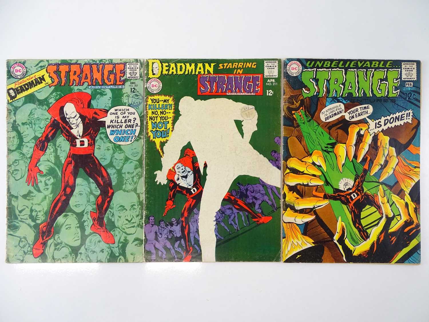 Lot 404 - STRANGE ADVENTURES - DEADMAN #207, 211, 216 -...