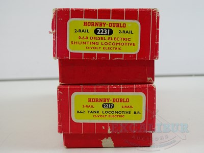 Lot 413 - A pair of HORNBY DUBLO OO gauge 2-rail...