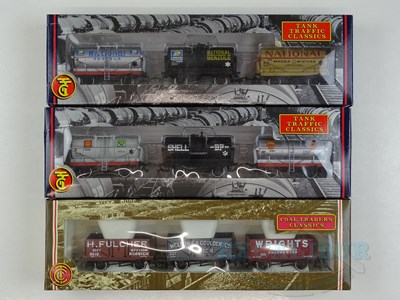 Lot 430 - A group of BACHMANN OO gauge triple wagon...