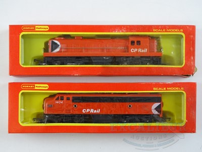 Lot 438 - A pair of HORNBY OO gauge Canadian Outline...