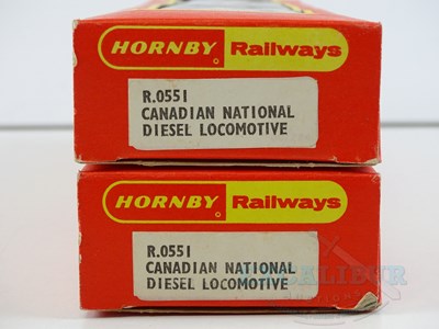 Lot 440 - A pair of HORNBY OO gauge Canadian Outline...