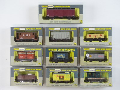 Lot 441 - A mixed group of WRENN OO gauge wagons in...