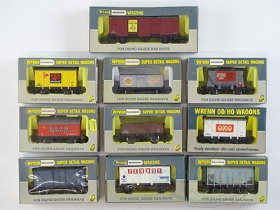 Lot 442 - A mixed group of WRENN OO gauge wagons in...