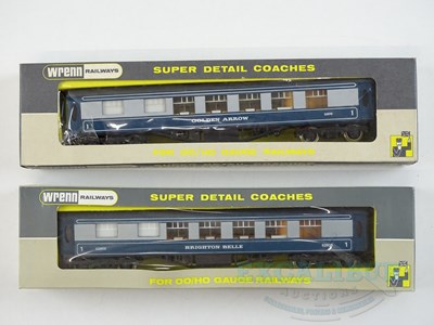 Lot 445 - A pair of WRENN OO gauge Pullman cars in BR...