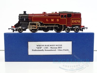 Lot 456 - A WRENN OO gauge W2219 Class 4MT steam tank...