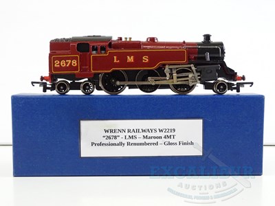 Lot 456 - A WRENN OO gauge W2219 Class 4MT steam tank...