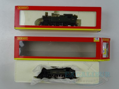 Lot 512 - A pair of HORNBY OO gauge Prairie steam tank...