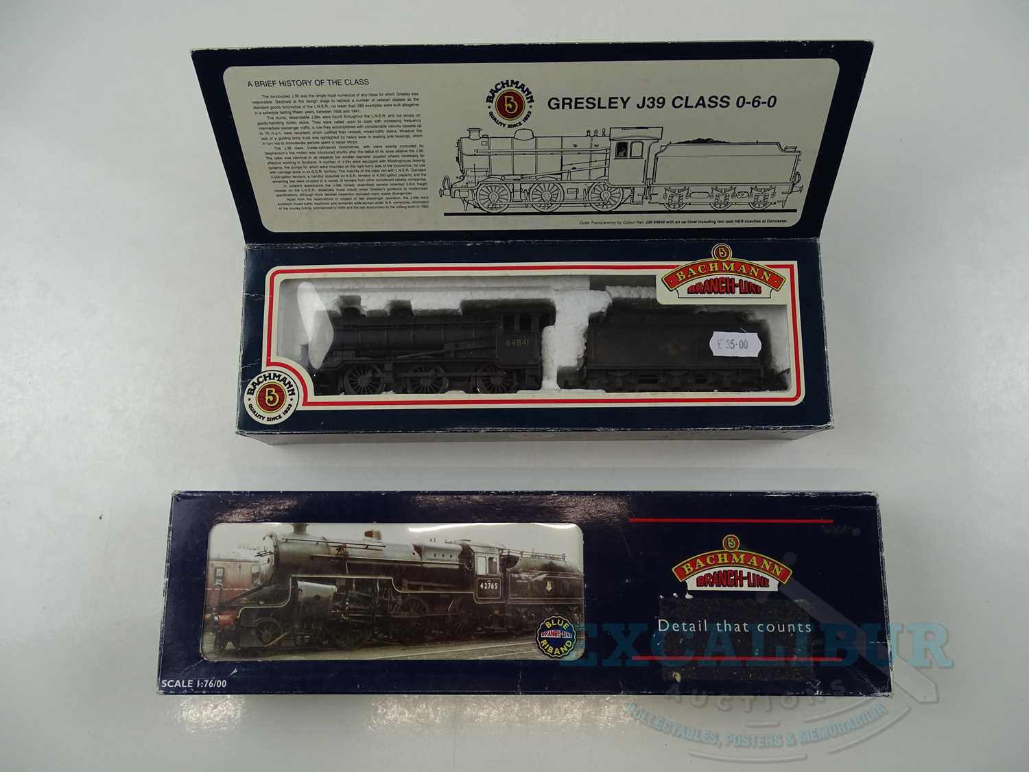 Lot 515 - A pair of BACHMANN OO gauge steam