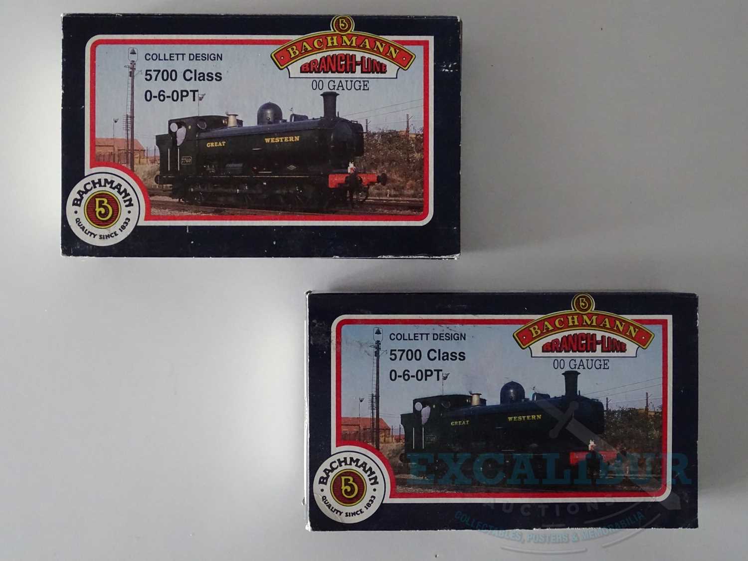 Lot 530 - A pair of BACHMANN OO gauge steam pannier tank...