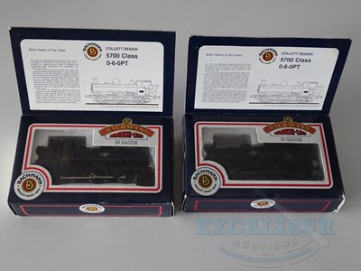 Lot 530 - A pair of BACHMANN OO gauge steam pannier tank...