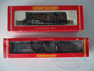 Lot 542 - A pair of HORNBY OO gauge LMS steam...