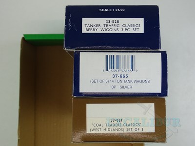 Lot 575 - A group of BACHMANN OO gauge triple wagon...