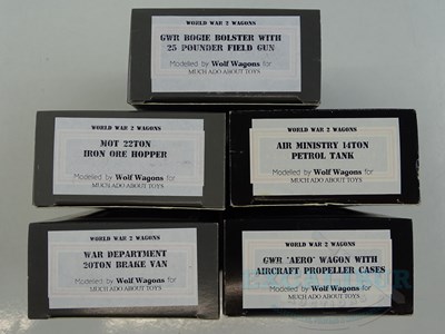 Lot 576 - A group of WOLF WAGONS / DAPOL and BACHMANN...