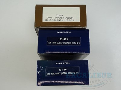 Lot 579 - A group of BACHMANN OO gauge triple wagon...