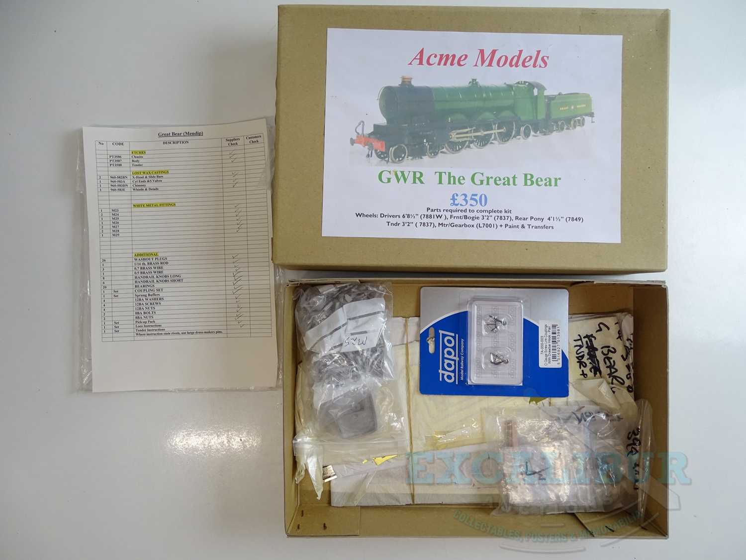 O gauge brass locomotive 2025 kits