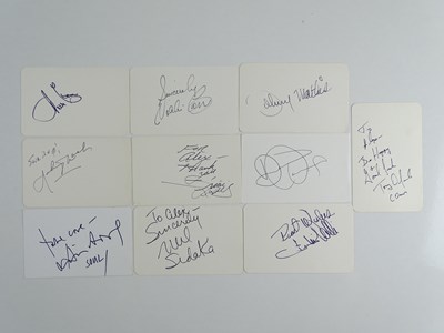 Lot 248 - SINGERS: A mixed group of signed cards...