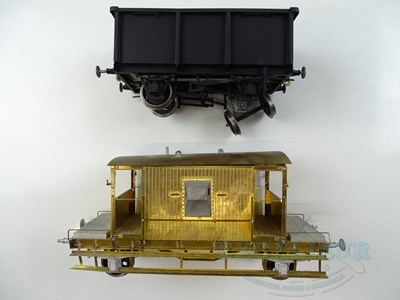 Lot 614 - A pair of kitbuilt Gauge 1 wagons comprising a...