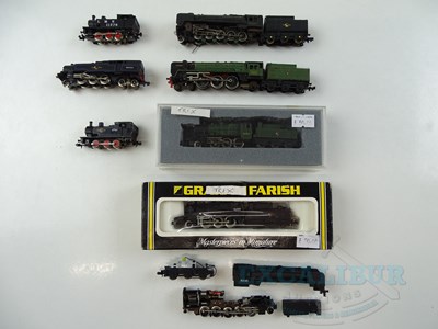 Lot 66 - A group of TRIX N gauge steam locomotives,...