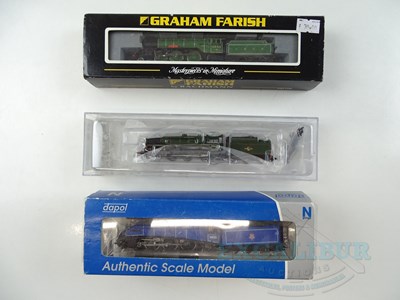 Lot 70 - A group of N gauge steam locomotives by FARISH...