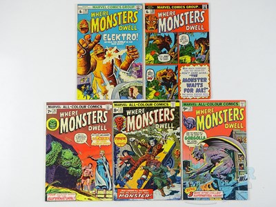 Lot 119 - WHERE MONSTERS DWELL #22, 23, 30, 32, 35 (5 in...