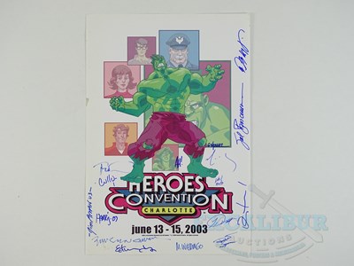 Lot 130 - MULTI-SIGNED HEROES CONVENTION POSTER 2003 -...