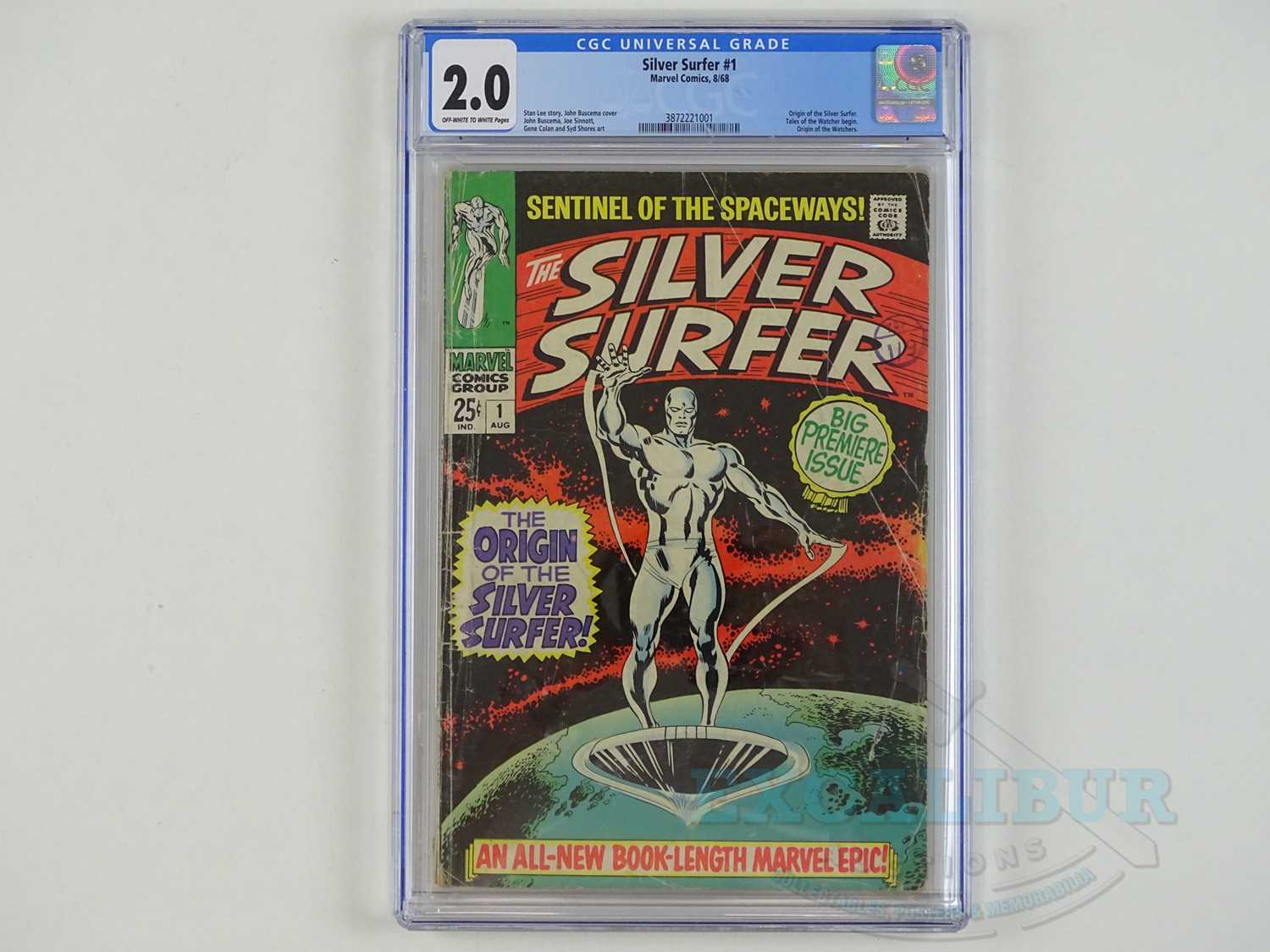 Lot 176 - SILVER SURFER #1 - (1968 - MARVEL) GRADED 2.0...