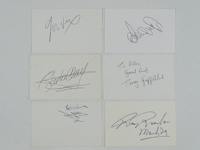 Lot 249 - SNOOKER LOOPY: A mixed group of signed cards...