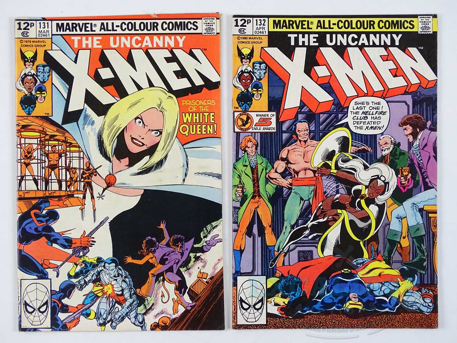 Lot 229 UNCANNY X MEN 131 132 1980 MARVEL Lot 229 uncanny x men 131 132 1980 marvel