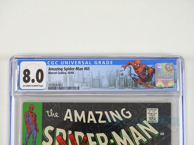 Lot 309 - AMAZING SPIDER-MAN #65 (1968 - MARVEL) GRADED...