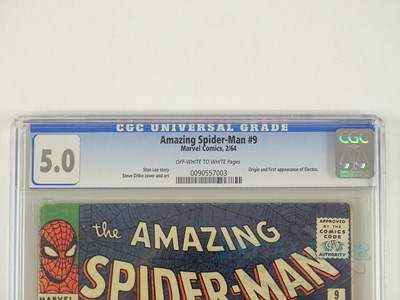 Lot 313 - AMAZING SPIDER-MAN #9 (1964 - MARVEL) GRADED 5....